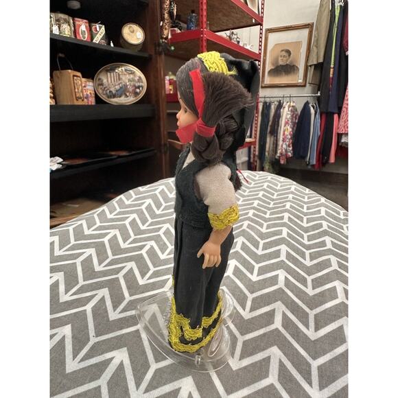 Vintage 1950s Nationality Doll with Sleepy Eyes 5.75”, Greece - Picture 2 of 5